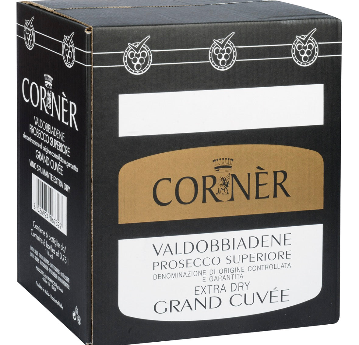 CORNER Valdobbiadene DOCG prosecco superiore Grand
cuvée 6 bott. 75 cl