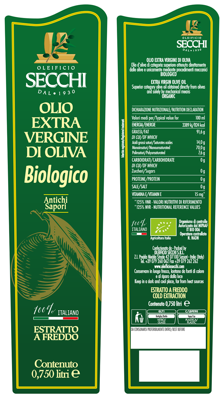 Huile d'olive extra vierge « biologique »