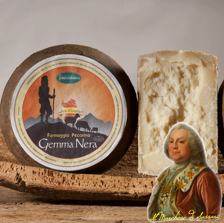 Pecorino Gemma Nera Stagionato della Sardaformaggi di Buddusò (SS)