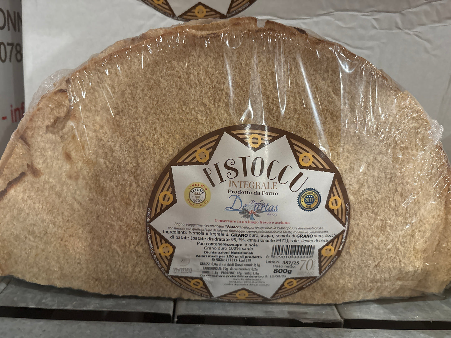 Pane Pistoccu di De Urtas