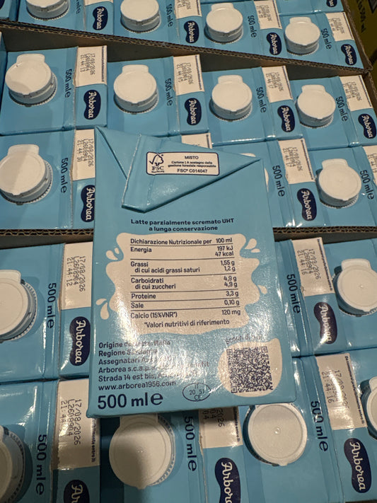 Latte Arborea Parzialmente Scremato