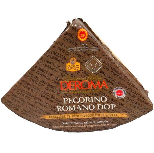 Deroma Pecorino Romano DOP 12 mesi circa 3,2 kg