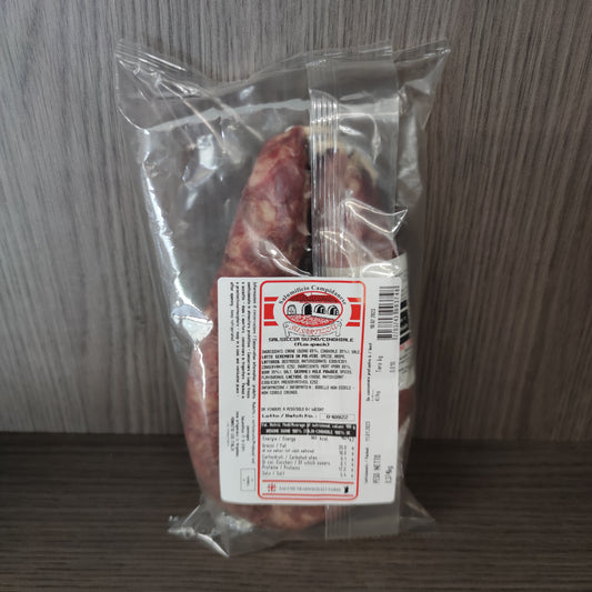 Saucisse sarde mélangée au porc et au sanglier environ 400g de Monastir (CA) 