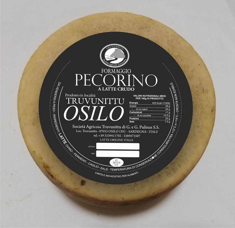 Pecorino Truvunittu from Osilo (SS) Fresh for 20/30 days